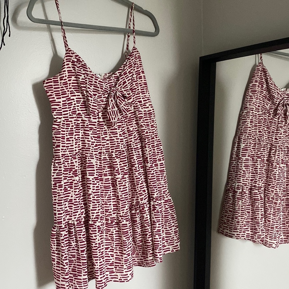Front tie dress